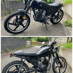 軽整備済み‼️ YB125SP カフェレーサー風　配送可能　現車確認可能の画像