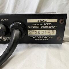 TEAC AC POWER DISTRIBUTOR AV-P25 ティアック ACパワーディストリビューター 通電確認済み パワーディストリビューター @Yダの画像