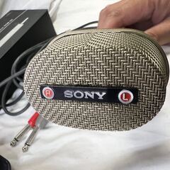 ソニー SONY ECM-99 ビンテージ ワンポイントステレオマイク　コンデンサマイクロフォン@Y左の画像