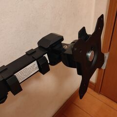 モニターアーム左右2画面 デュアルモニターの画像