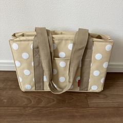 お買い物用クーラーバッグ（ドット）の画像