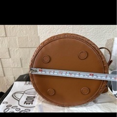 ブラウン　レザー製　2WAYのショルダーバッグの画像