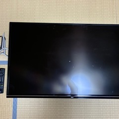 【ジャンク品】ユニテクVisole 43型4Kテレビ　修理できる方、部品取りなどに　もらってください