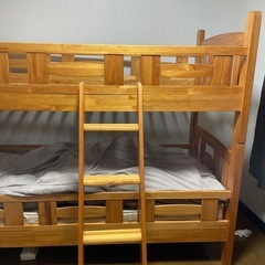 木製　2段ベット　の画像