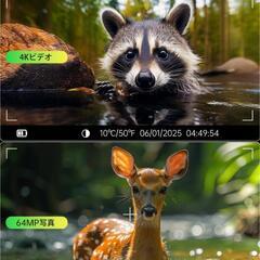 FKPCAM トレイルカメラ ソーラー式 野生動物監視カメラ 【ソーラー式＆配線の画像