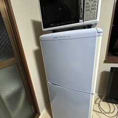 冷蔵庫、洗濯機、電子レンジの画像