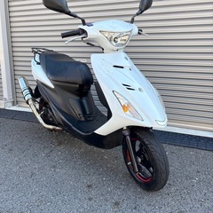 4139.社外マフラー付属♪ アドレスv125s バッテリー、ミラー新品　千葉県柏市　即日配送、自走引き取りも可能の画像
