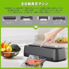 真空パック機 85kPa圧力で 家庭用とビジネス用に最適 食品 真空 長持ちの画像