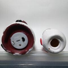 置物 飾り物 2点 まとめて(サンタクロース&雪だるま)の画像