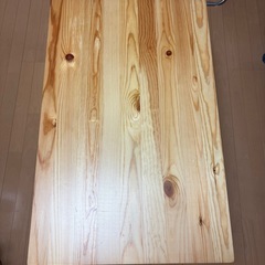 無印良品 パイン材 テーブルの画像