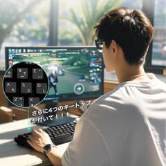 ゲーミングキーボード KB820 メカニカルキーボード 日本語配列 　ブラックの画像