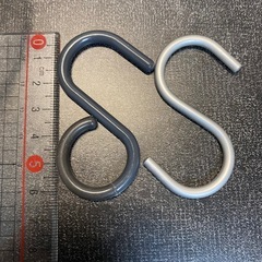 S字フック　まとめ売り　アルミニウム製　ステンレス製の画像