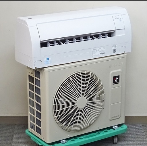 (34) SHARP【AC-S22AW】シャープ プラズマクラスター25000搭載 無線LAN内蔵 ルームエアコン おもに6畳用 2024年製 取付販売