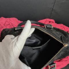 GUCCIミニボストンバッグ　GGロゴ  キャンバス　黒の画像