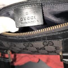 GUCCIミニボストンバッグ　GGロゴ  キャンバス　黒の画像