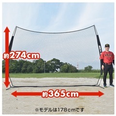 バックネット　防球ネット　野球　サッカー　練習の画像