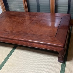 ローテーブル　かりんテーブル　1.5m 大型の画像