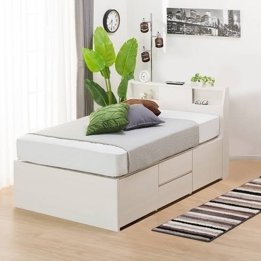 ニトリ シングルベッドフレーム アザン3深型 チェスト40J/WW 収納付き