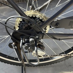前面バスケット付き26インチ自転車の画像