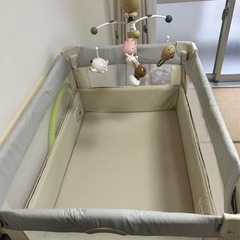 Aprica(アップリカ) ベビーベッド ココネルエアー AB 0か月から2歳頃まで 折りたたみ（10km以内無料配送可能）の画像