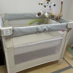 Aprica(アップリカ) ベビーベッド ココネルエアー AB 0か月から2歳頃まで 折りたたみ（10km以内無料配送可能）の画像
