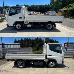 三菱 キャンター 平ボディ ICターボ 車検令和8年3月迄 2000kg積載 ナビ ETC 千葉〜 の画像