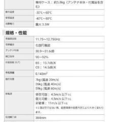 INBYTE ポータブルBS・110°CSアンテナセットの画像