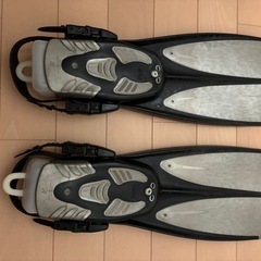 TUSA ダイビング　フィン　グレーの画像