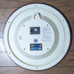 美品■CASIO/カシオ 壁掛け電波クロック★木製枠 掛けアナログ時計★暗くなると止まる秒針 WAVE CEPTOR◎の画像