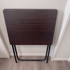 【超美品】ニトリ 折りたたみデスク フレッタ　DBRの画像