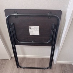 【超美品】ニトリ 折りたたみデスク フレッタ　DBRの画像