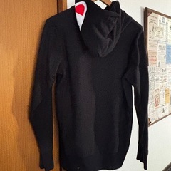 【Champion】美品コットンプルオーバーパーカー　XL（L相当）ブラックの画像
