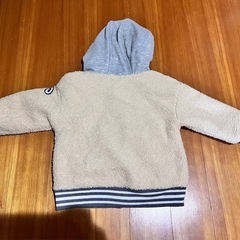 14. 100サイズ 子供服 アウター モコモコ フード付きの画像