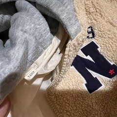 14. 100サイズ 子供服 アウター モコモコ フード付きの画像