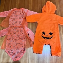 17. 80サイズ 子供服 ベビー服 ハロウィン カボチャ お揃いにの画像