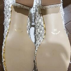 【23.0】LINTON ツイード フラットシューズ 未使用004の画像