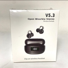 新品 空気伝導ワイヤレスイヤホン 防水 通話可 高音質 音漏れ対策 軽量の画像