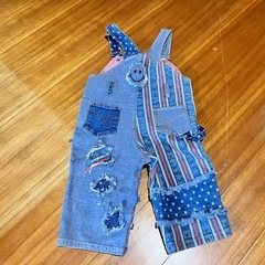 25.  80サイズ 子供服 オーバーオール Rio Express デニム  の画像