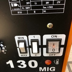 100V ノンガス溶接機　130 MIG 
の画像