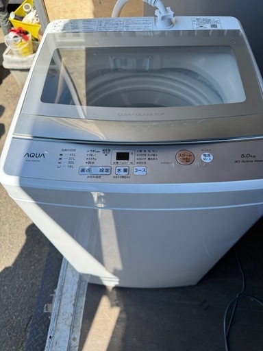 AQUA  2021年製　5kg洗濯機　AQW-S5M（W）