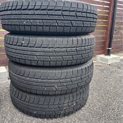 【中古】バリ溝　良品　三菱パジェロミニ純正ホイールスタッドレス175/80R15の画像