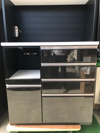 ☆ニトリキッチンボードNポスティア100KB BK