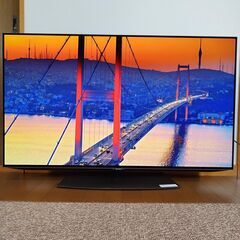 【美品】SHARP シャープ 4K 有機ELテレビ 48V型 4T-C48CQ1 2021年 アクオス 48インチ 4Kダブルチューナー内蔵Bの画像