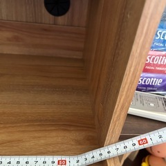 ニトリ　レンジラック　木目調　ナチュラルウッド調の画像