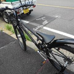 中古子供自転車３６４８　前後タイヤ新品！　２６インチ　３×６段ギヤ　LEDオートライト　 身長１３５㎝前後の画像