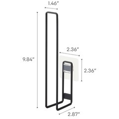 【新品✴︎未開封】tower　フィルムフック トイレットペーパーホルダー ブラック の画像