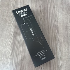 【新品✴︎未開封】tower　フィルムフック トイレットペーパーホルダー ブラック の画像