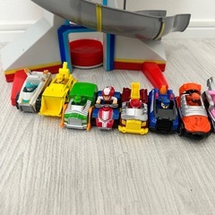 【セット売り】パウパトロール パウステーション＋車9台付き✨ライト音あり◎ の画像