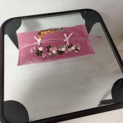 アンティークガラステーブルの画像