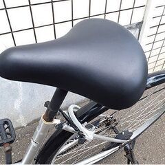 札幌【27インチ 自転車】ダイナモライト＆前カゴ＆カギ付き シルバー ママチャリ シティサイクル 北20条店の画像